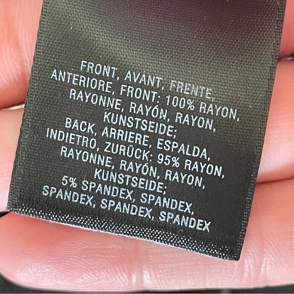 Anthropologie Deletta Black Wished Blooms Crewneck Open 3/4 Sleeve Blouse Top - Picture 8 of 9